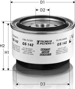 Tecneco Filters GS142 - Degvielas filtrs autodraugiem.lv