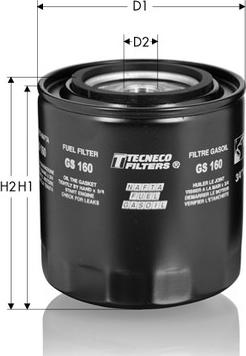 Tecneco Filters GS160 - Degvielas filtrs autodraugiem.lv