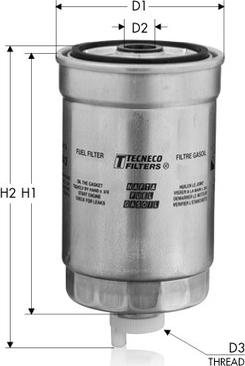 Tecneco Filters GS60 - Degvielas filtrs autodraugiem.lv