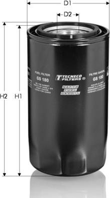 Tecneco Filters GS180 - Degvielas filtrs autodraugiem.lv