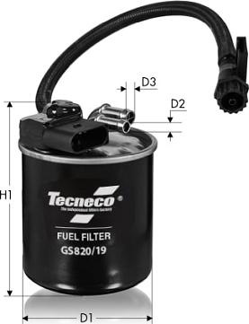 Tecneco Filters GS820/19 - Degvielas filtrs autodraugiem.lv