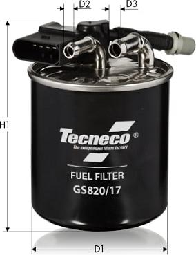 Tecneco Filters GS820/17 - Degvielas filtrs autodraugiem.lv