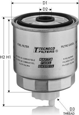 Tecneco Filters GS204 - Degvielas filtrs autodraugiem.lv