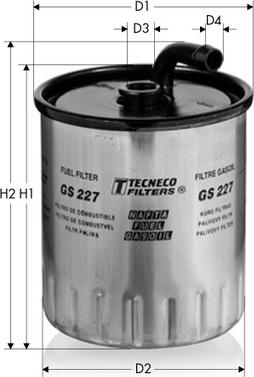 Tecneco Filters GS227 - Degvielas filtrs autodraugiem.lv