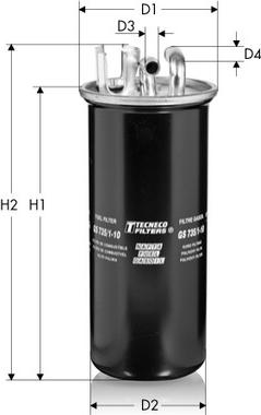 Tecneco Filters GS735/1 - Degvielas filtrs autodraugiem.lv