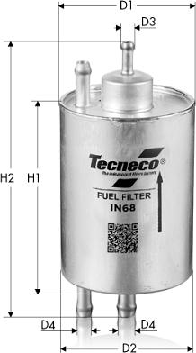 Tecneco Filters IN68 - Degvielas filtrs autodraugiem.lv