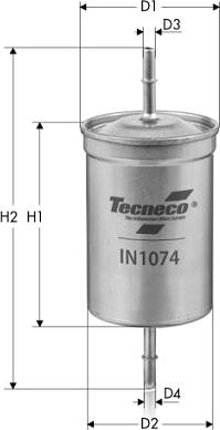 Tecneco Filters IN1074 - Degvielas filtrs autodraugiem.lv