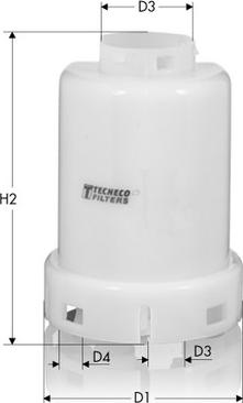 Tecneco Filters IN284-P - Degvielas filtrs autodraugiem.lv