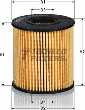 Tecneco Filters OL0247-E - Eļļas filtrs autodraugiem.lv