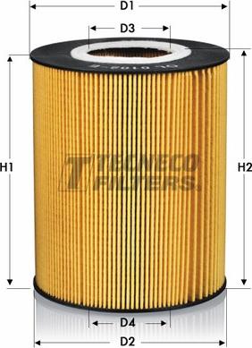 Tecneco Filters OL0102-E - Eļļas filtrs autodraugiem.lv