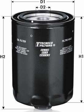 Tecneco Filters OL148 - Eļļas filtrs autodraugiem.lv