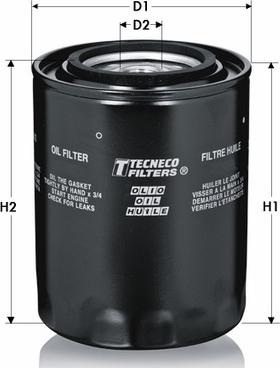 Tecneco Filters OL169 - Eļļas filtrs autodraugiem.lv