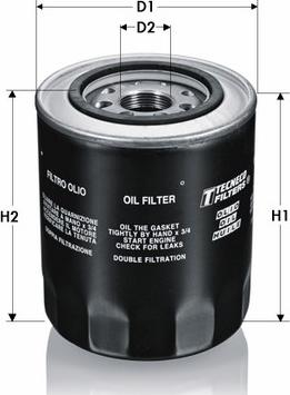 Tecneco Filters OL1001-T - Eļļas filtrs autodraugiem.lv