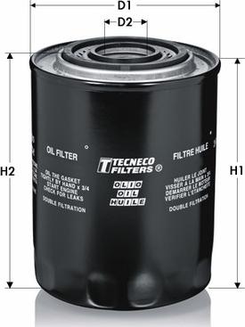 Tecneco Filters OL3003-T - Eļļas filtrs autodraugiem.lv