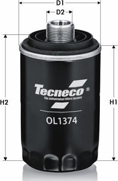 Tecneco Filters OL1374 - Eļļas filtrs autodraugiem.lv