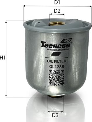 Tecneco Filters OL1288 - Eļļas filtrs autodraugiem.lv