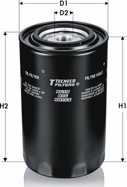 Tecneco Filters OL179 - Eļļas filtrs autodraugiem.lv