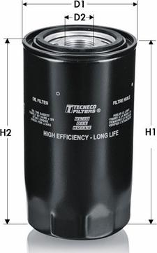 Tecneco Filters OL260-HE - Eļļas filtrs autodraugiem.lv
