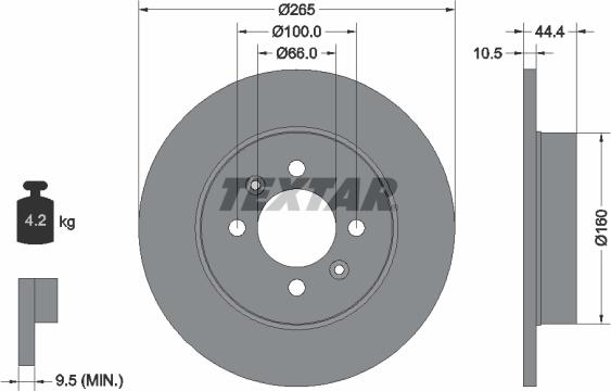 Textar 92064900 - Bremžu diski autodraugiem.lv