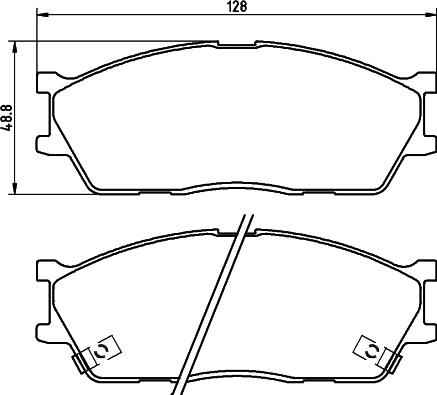 BENDIX 572560 - Bremžu uzliku kompl., Disku bremzes autodraugiem.lv