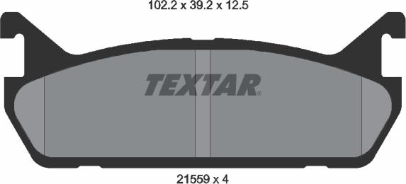 Textar 2155901 - Bremžu uzliku kompl., Disku bremzes autodraugiem.lv