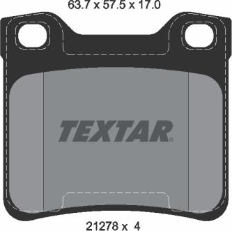 Textar 89002200 - Bremžu komplekts, Disku bremzes autodraugiem.lv