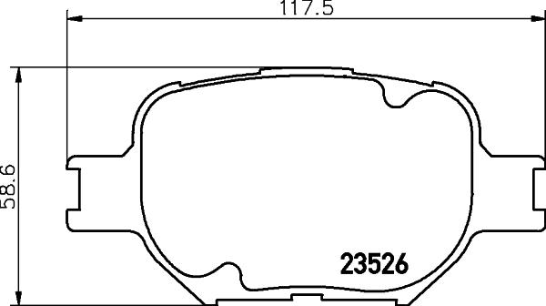 Textar 2352601 - Bremžu uzliku kompl., Disku bremzes autodraugiem.lv