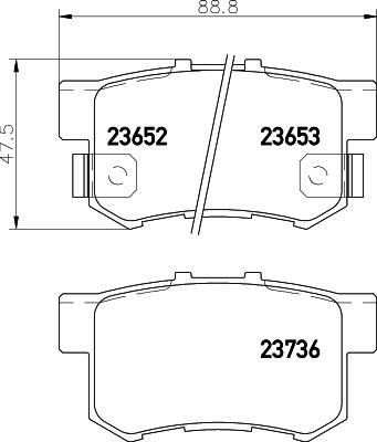 Textar 2365204 - Bremžu uzliku kompl., Disku bremzes autodraugiem.lv