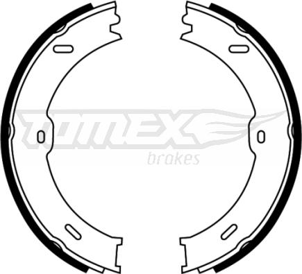 TOMEX brakes TX 22-13 - Bremžu loku komplekts autodraugiem.lv