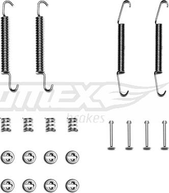 TOMEX brakes TX 40-06 - Piederumu komplekts, Bremžu loki autodraugiem.lv