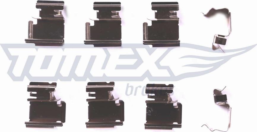 TOMEX brakes TX 43-01 - Piederumu komplekts, Disku bremžu uzlikas autodraugiem.lv