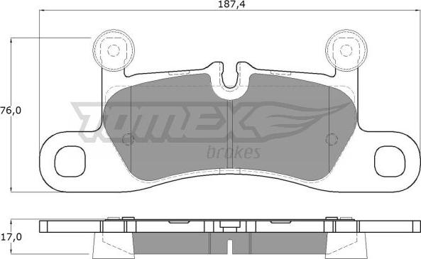 TOMEX brakes TX 19-26 - Bremžu uzliku kompl., Disku bremzes autodraugiem.lv