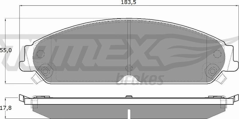 TOMEX brakes TX 19-20 - Bremžu uzliku kompl., Disku bremzes autodraugiem.lv