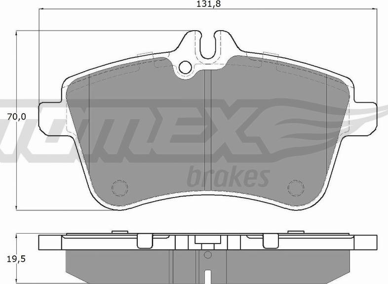 TOMEX brakes TX 14-55 - Bremžu uzliku kompl., Disku bremzes autodraugiem.lv