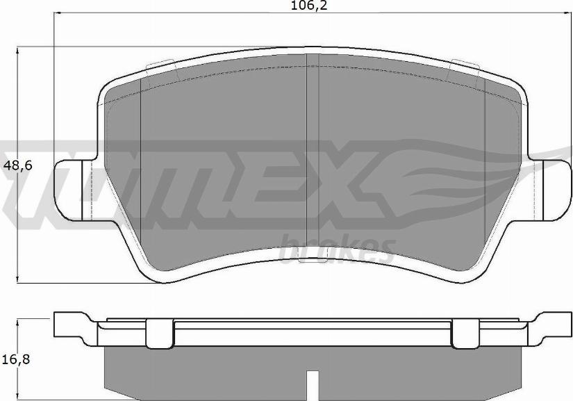 TOMEX brakes TX 14-85 - Bremžu uzliku kompl., Disku bremzes autodraugiem.lv