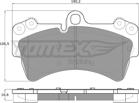 TOMEX brakes TX 14-31 - Bremžu uzliku kompl., Disku bremzes autodraugiem.lv