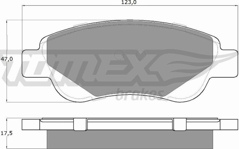 TOMEX brakes TX 14-37 - Bremžu uzliku kompl., Disku bremzes autodraugiem.lv