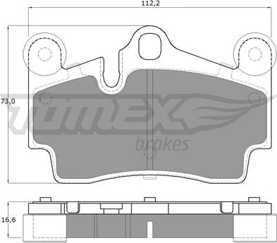 TOMEX brakes TX 14-76 - Bremžu uzliku kompl., Disku bremzes autodraugiem.lv