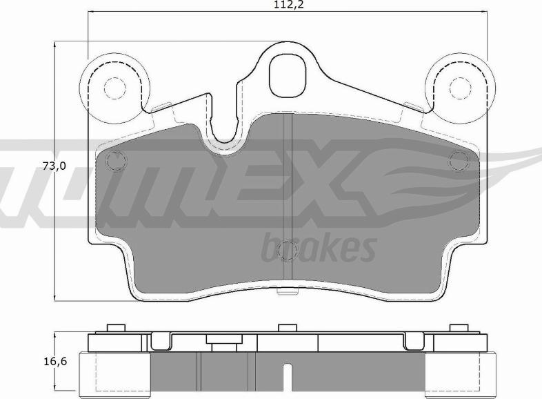 TOMEX brakes TX 14-76 - Bremžu uzliku kompl., Disku bremzes autodraugiem.lv