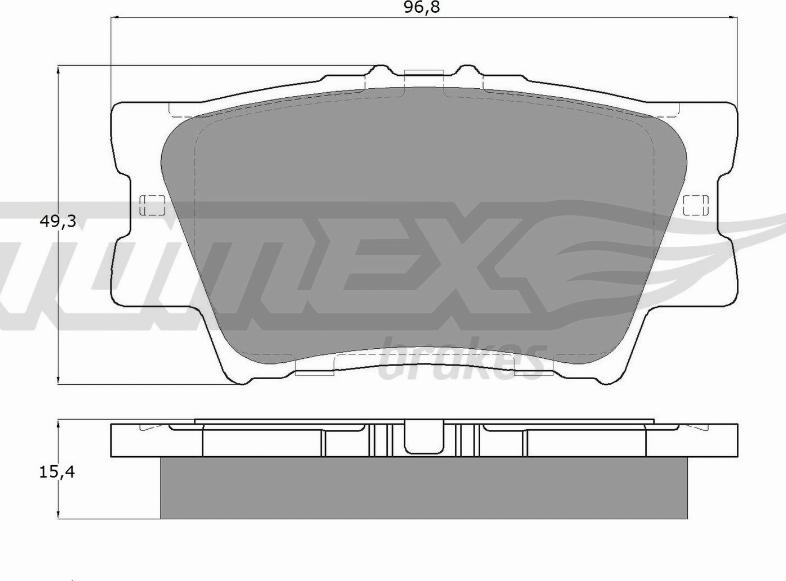 TOMEX brakes TX 15-73 - Bremžu uzliku kompl., Disku bremzes autodraugiem.lv