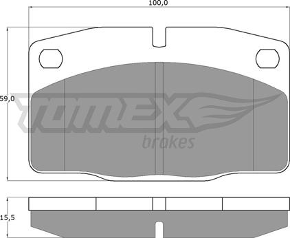 TOMEX brakes TX 10-13 - Bremžu uzliku kompl., Disku bremzes autodraugiem.lv