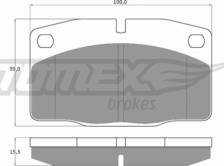 TOMEX brakes TX 10-13 - Bremžu uzliku kompl., Disku bremzes autodraugiem.lv