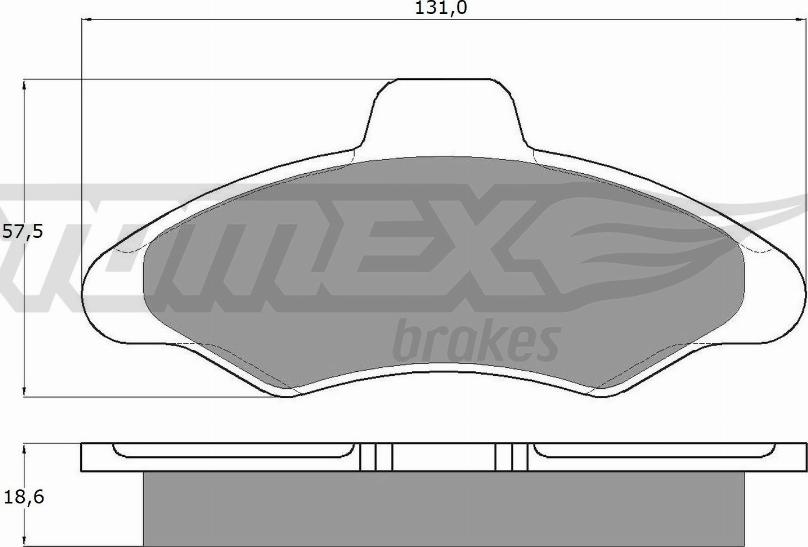 TOMEX brakes TX 10-82 - Bremžu uzliku kompl., Disku bremzes autodraugiem.lv