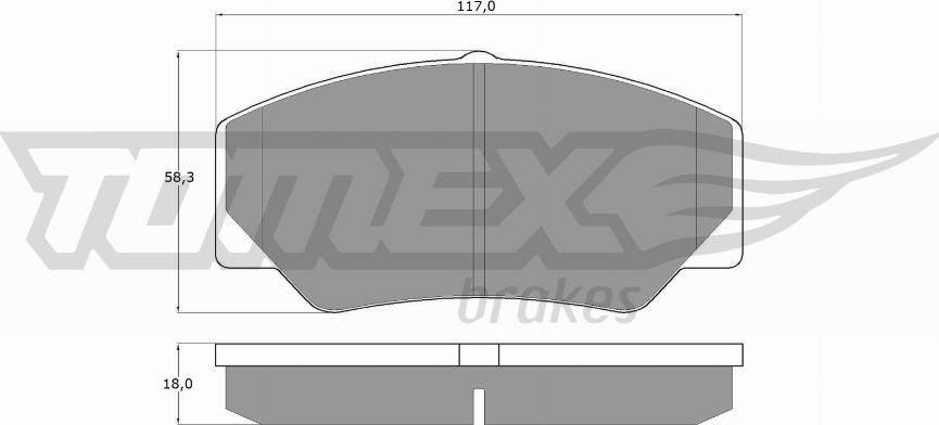 TOMEX brakes TX 10-30 - Bremžu uzliku kompl., Disku bremzes autodraugiem.lv