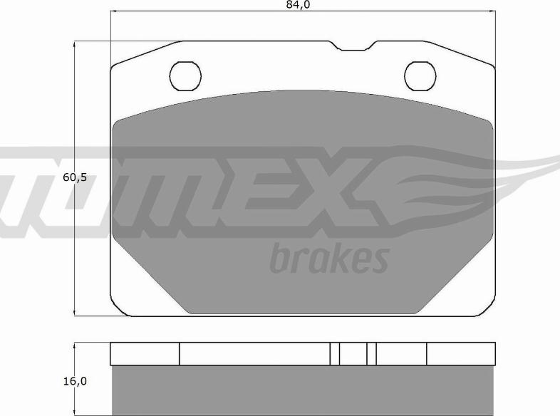 TOMEX brakes TX 10-31 - Bremžu uzliku kompl., Disku bremzes autodraugiem.lv