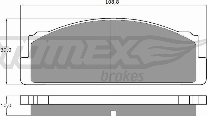 TOMEX brakes TX 10-24 - Bremžu uzliku kompl., Disku bremzes autodraugiem.lv