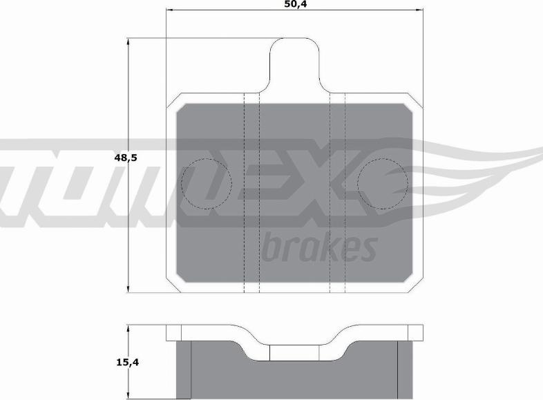 TOMEX brakes TX 10-25 - Bremžu uzliku kompl., Disku bremzes autodraugiem.lv