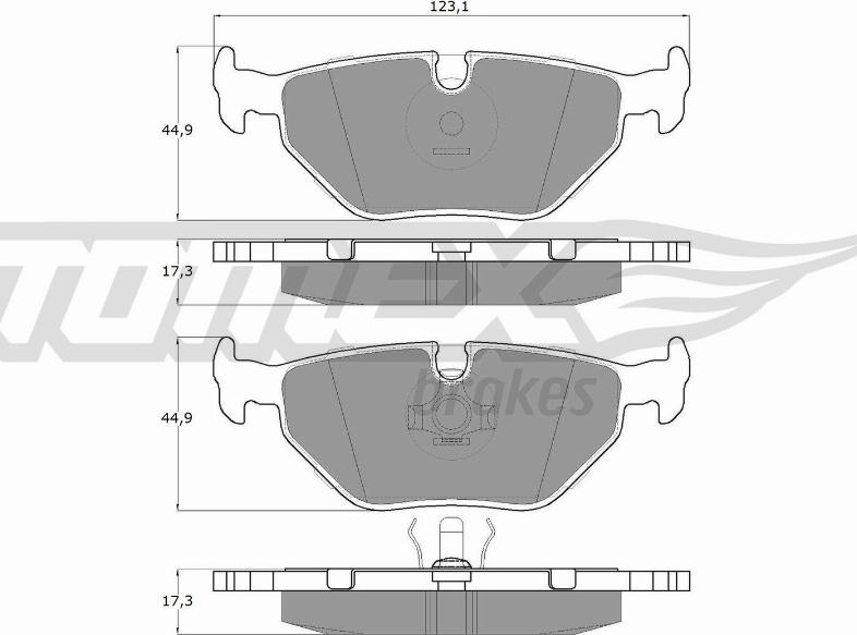 TOMEX brakes TX 10-70 - Bremžu uzliku kompl., Disku bremzes autodraugiem.lv