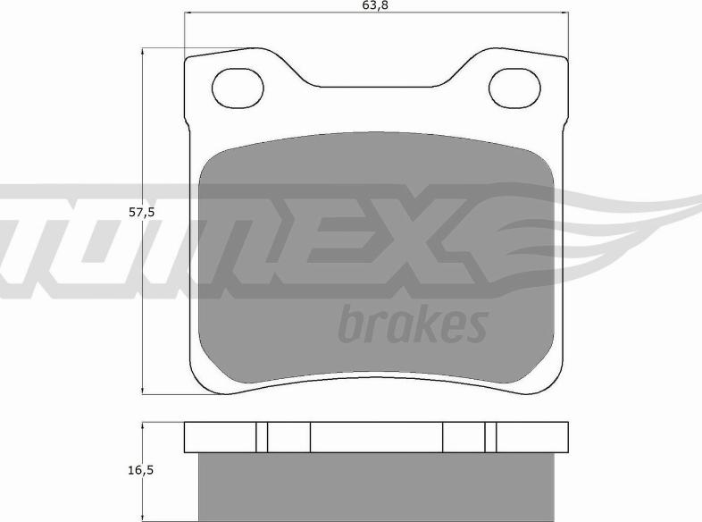 TOMEX brakes TX 11-94 - Bremžu uzliku kompl., Disku bremzes autodraugiem.lv