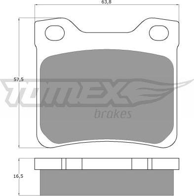 TOMEX brakes TX 11-94 - Bremžu uzliku kompl., Disku bremzes autodraugiem.lv